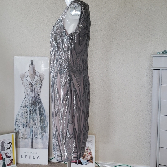 Calvin Klein sequin dress size 4 - Picture 2 of 3